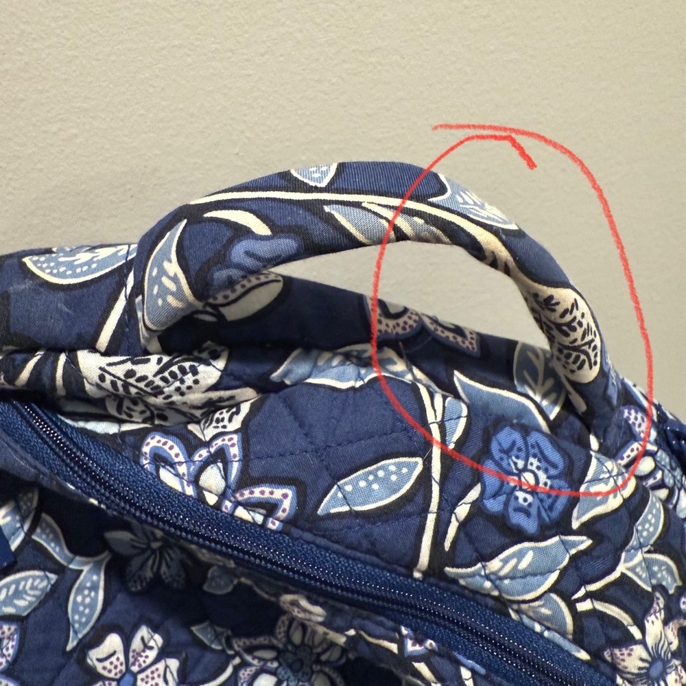 Vera Bradley Blue Floral Backpack - Picture 7 of 8